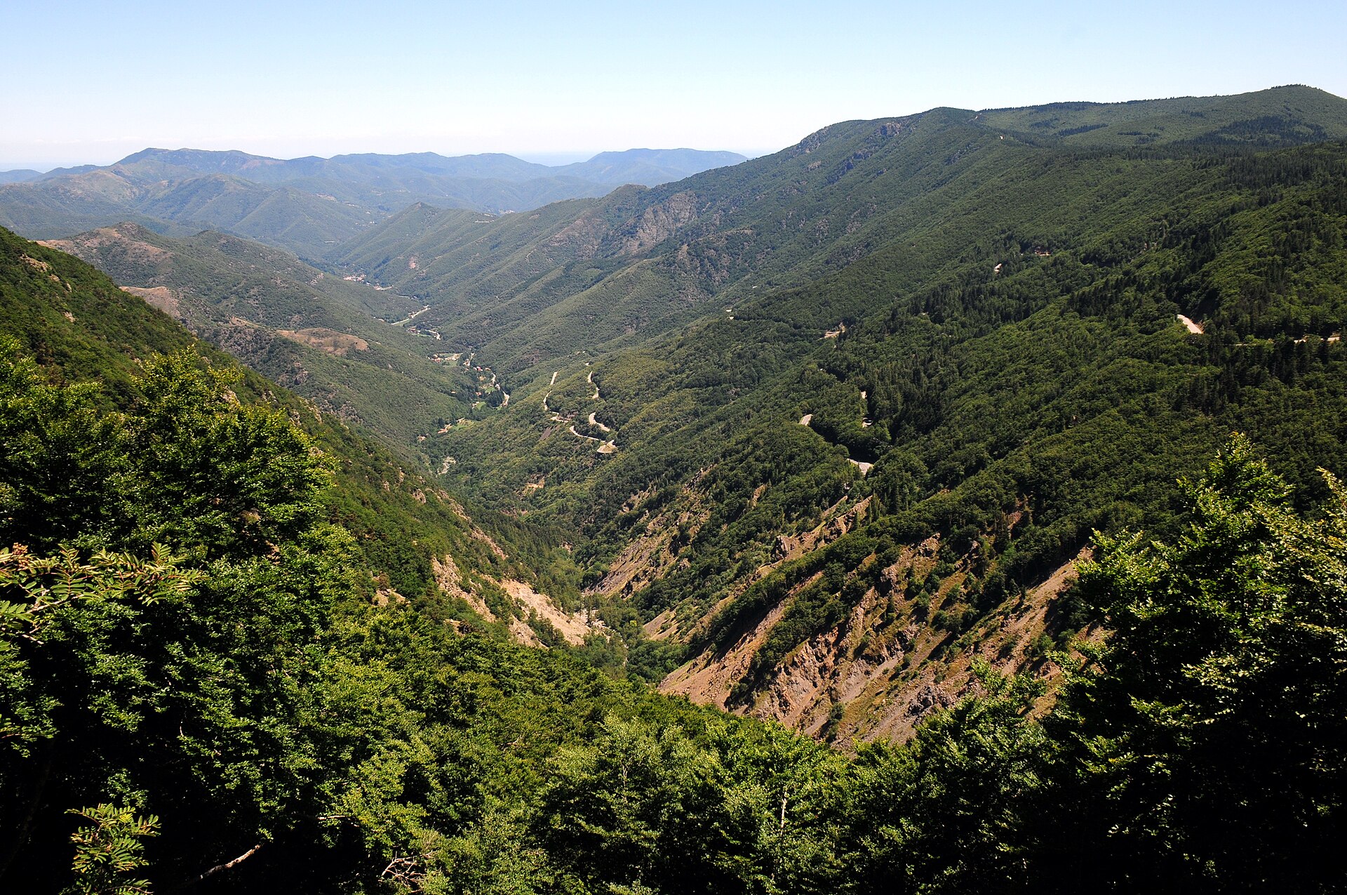 Paysage sur le parcours : GR 71 (Cévennes)