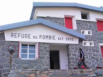 Refuge de Pombie, entrée