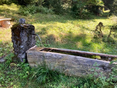 Photo de Fontaine de chalet privé